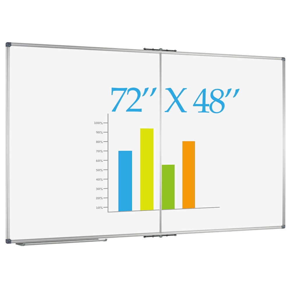 JILoffice Foldable Whiteboard 72x48" (Magnetic, Large)