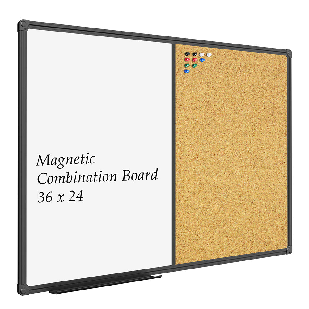 JILoffice Combo Board 36x24" (Whiteboard & Corkboard)